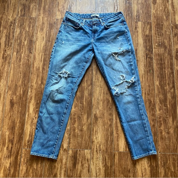 Levi’s Made & Crafted Marker Tapered Boyfriend Distressed Faded Jeans Size 27 - Picture 2 of 8